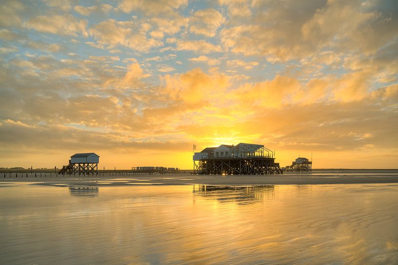 Sankt Peter-Ording Sonnenaufgang III von Michael Valjak