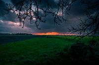 Sunset.