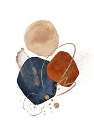 Abstract Watercolor Shapes And Lines