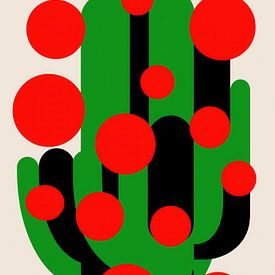 Blühender Kaktusgarten | Botanische Abstraktion von Frank Daske | Foto & Design