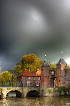 Koppelpoort historique Amersfoort historique sur Watze D. de Haan