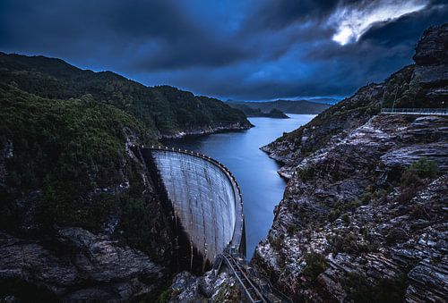 Le barrage de Gordon en Tasmanie
