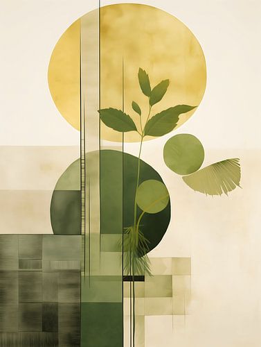 Botanisch Abstract Groen