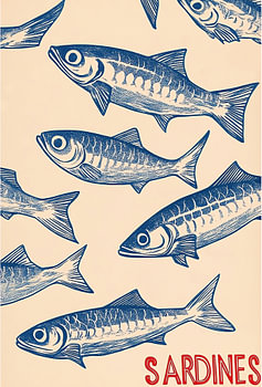 Motif « sardine nageuse »