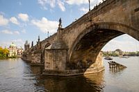 Charles bridge over the river Moldau