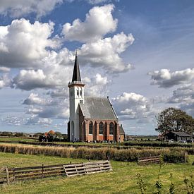 Hervormde Kerk in Den Hoorn Texel van JacArt Prints