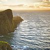 Sunset at Neist Point Lighthouse, Isle of Skye, Scotland by Jasper van de Gein Photography