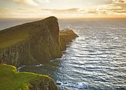 Sunset at Neist Point Lighthouse, Isle of Skye,  Scotland van Jasper van de Gein Photography thumbnail