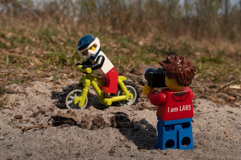Motorcrossing in the woods with Lars by Ilze de Meer