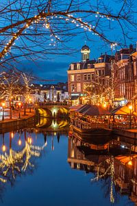 Leiden - Ambiance magique de Noël le long du Nieuwe Rijn (0182)
