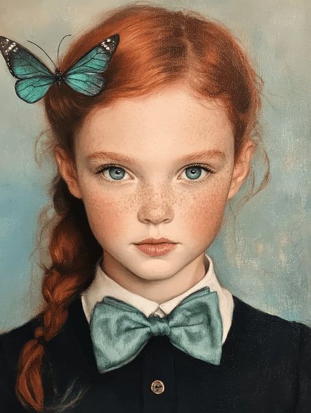 The girl with the butterfly by Atelier Pink Blossom