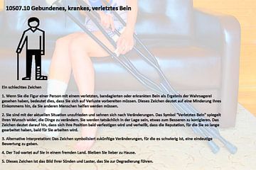 Gebonden, ziek, gewond been 10507.10