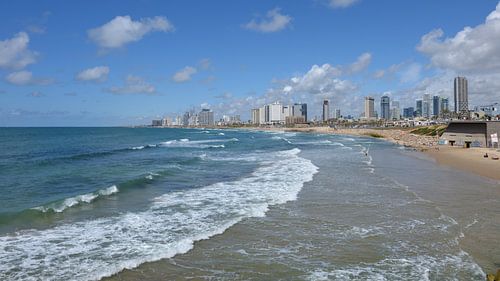 Vue de Tel Aviv depuis Jaffa (panorama)