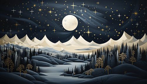 Moon's Radiant Embrace