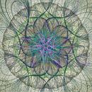 Mandala, grijs groen van Rietje Bulthuis thumbnail