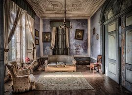 Wohnzimmer blau lila von Kelly van den Brande