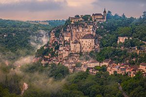 Ein Morgen in Rocamadour, Frankreich