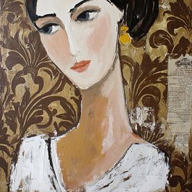 Elegant Woman Background by Art Whims