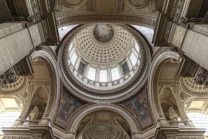 Vue intérieure de la coupole, Panthéon national, Paris
