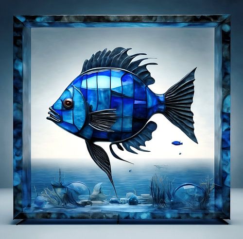 Het Aquarium in blauw van Gert-Jan Siesling