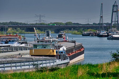 Rivier de Maas in Maasbracht