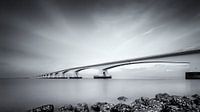 Zeeland Bridge / Black and white
