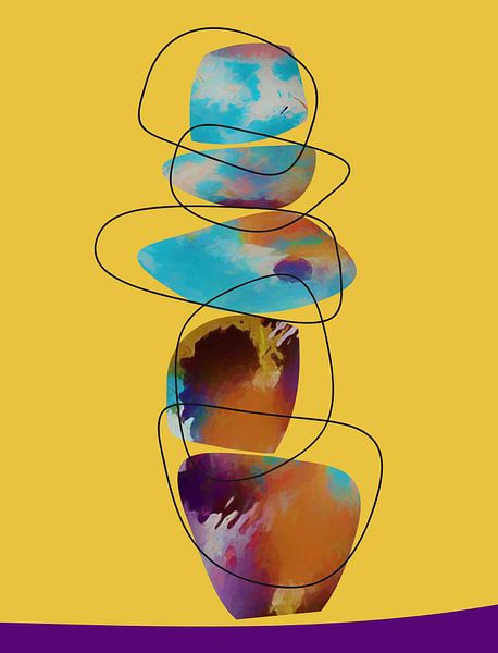 Composition abstraite 876 par Angel Estevez