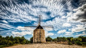 Daudet windmolen in het zuiden van Frankrijk van Dieter Walther