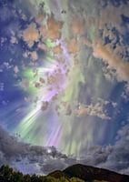 Noorderlicht boven Noorwegen