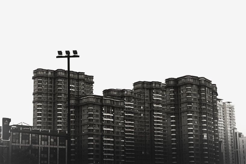 Des immeubles à Shanghai. par Erik Juffermans