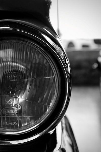 Klassischer Scheinwerfer in Schwarz und Weiß von Abe-luuk Stedehouder