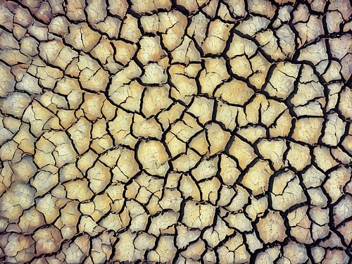 Rissige Erde Textur in der Camargue