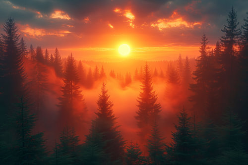 Crimson Dawn Embrace