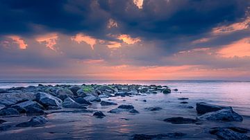 Breakwaters at sunset by Patrick Herzberg