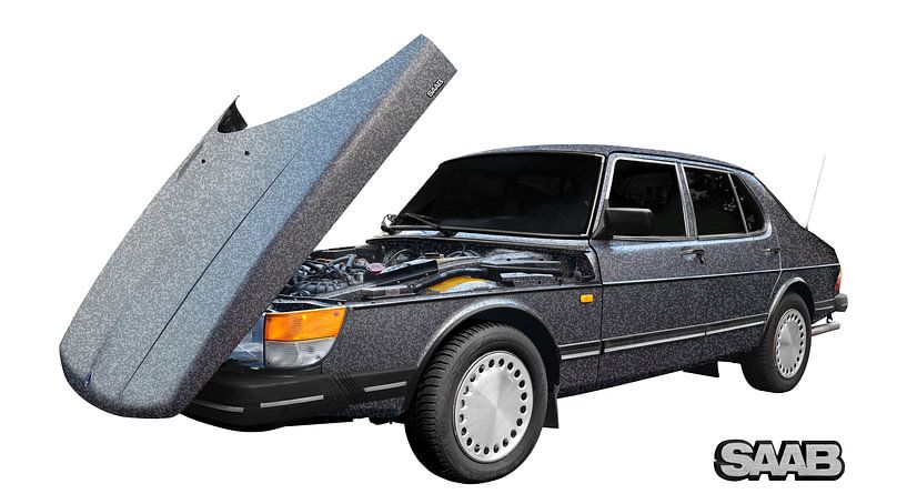 Saab 900 Sedan in stone-grey by aRi F. Huber