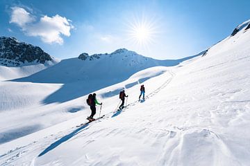 Skitour im Tannheimer Tal und seinen schönen Bergen von Leo Schindzielorz