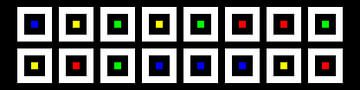 Nested | Center | 08x02 | N=02 | Random #03 | RGBY van Gerhard Haberern