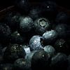 kreative Nahaufnahme von Blaubeeren von Wolfgang Unger