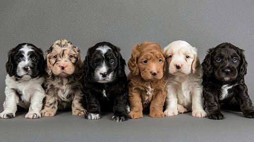 groepsfoto honden puppies