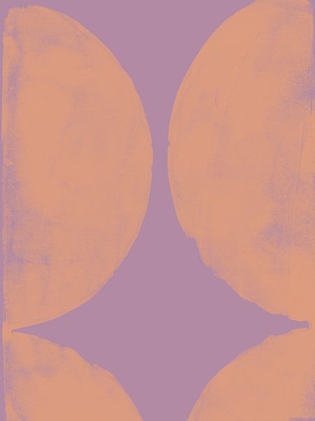 Ocker und Flieder. Gleichgewicht. Moderne abstrakte Kunst. von Dina Dankers