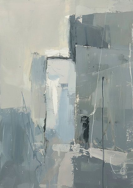 Abstract minimalistisch van Abstract Schilderij