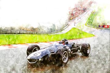 Dan Gurney bij Eau Rouge Spa van Theodor Decker