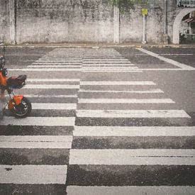 Tricycle crossing by André Scherpenberg
