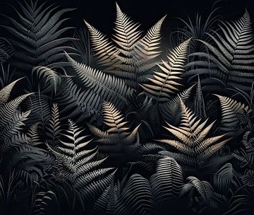 Golden fern by Kay Weber