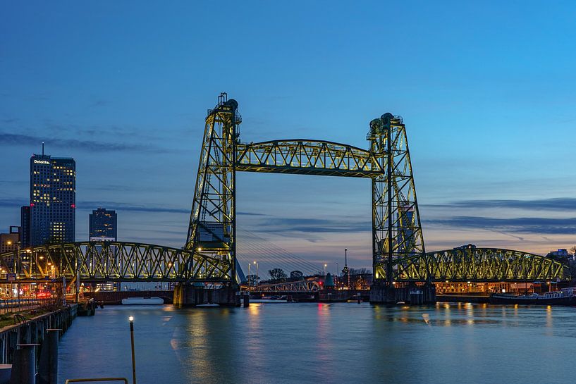 The Koningshaven bridge in Rotterdam: De Hef. by Jaap van den Berg