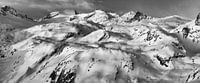 Franse Alpen studie 1 in zwartwit