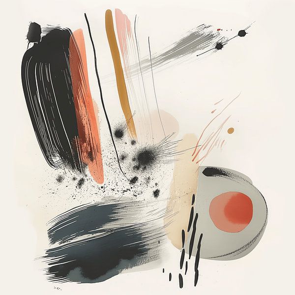 Linien des Geistes, abstrakt von Mel Digital Art
