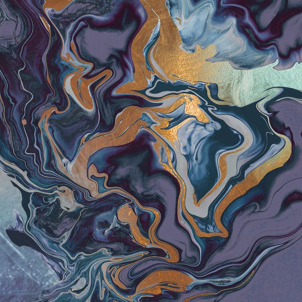 Dramaqueen Purple Gold by Monika Strigel