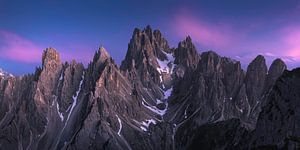 Dolomiten Panorama Blaue Stunde