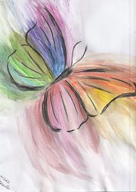 farbenfroher Schmetterling